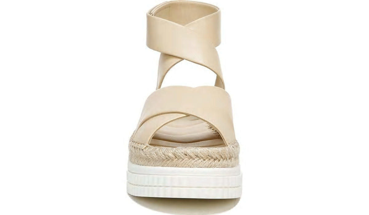 Franco Brock Platform Sandal - Beige Leather