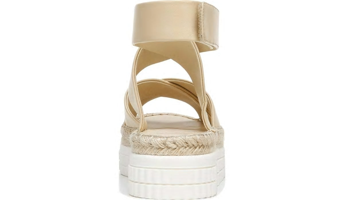 Franco Brock Platform Sandal - Beige Leather