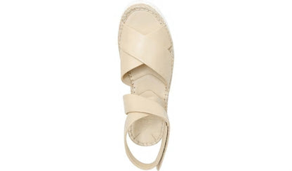 Franco Brock Platform Sandal - Beige Leather