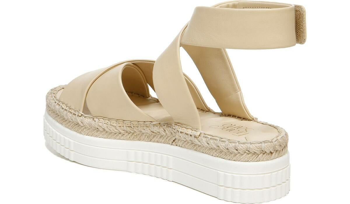 Franco Brock Platform Sandal - Beige Leather