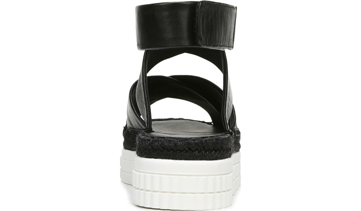 Franco Brock Platform Sandal - Black Leather