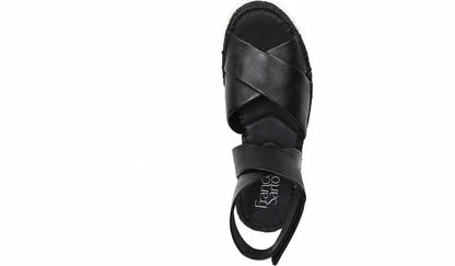 Franco Brock Platform Sandal - Black Leather
