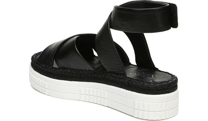 Franco Brock Platform Sandal - Black Leather