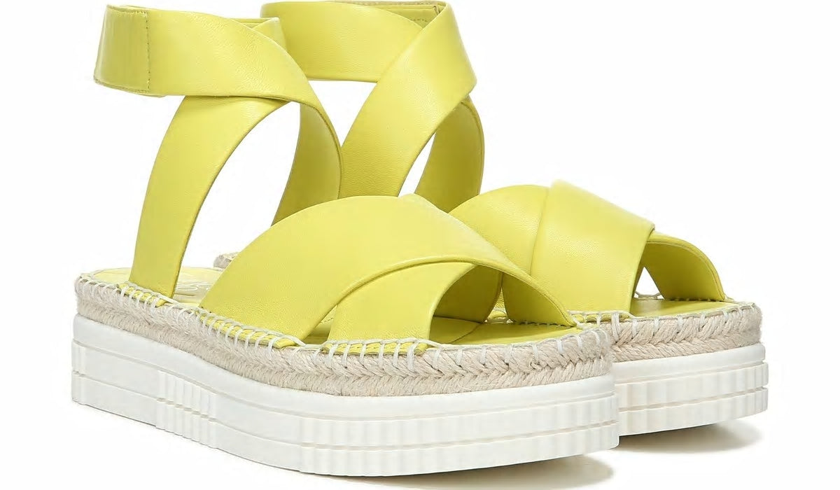 Franco Brock Platform Sandal - Limeade Leather