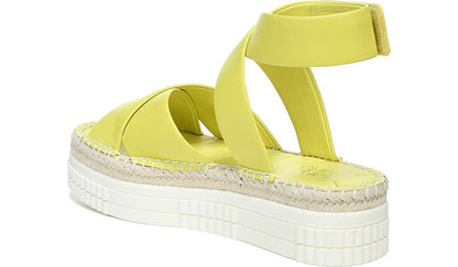 Franco Brock Platform Sandal - Limeade Leather