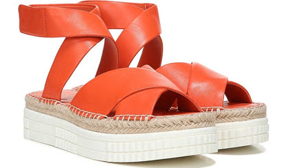 Franco Brock Platform Sandal - Tangerine Leather