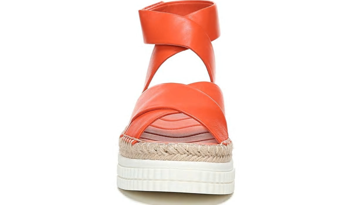 Franco Brock Platform Sandal - Tangerine Leather