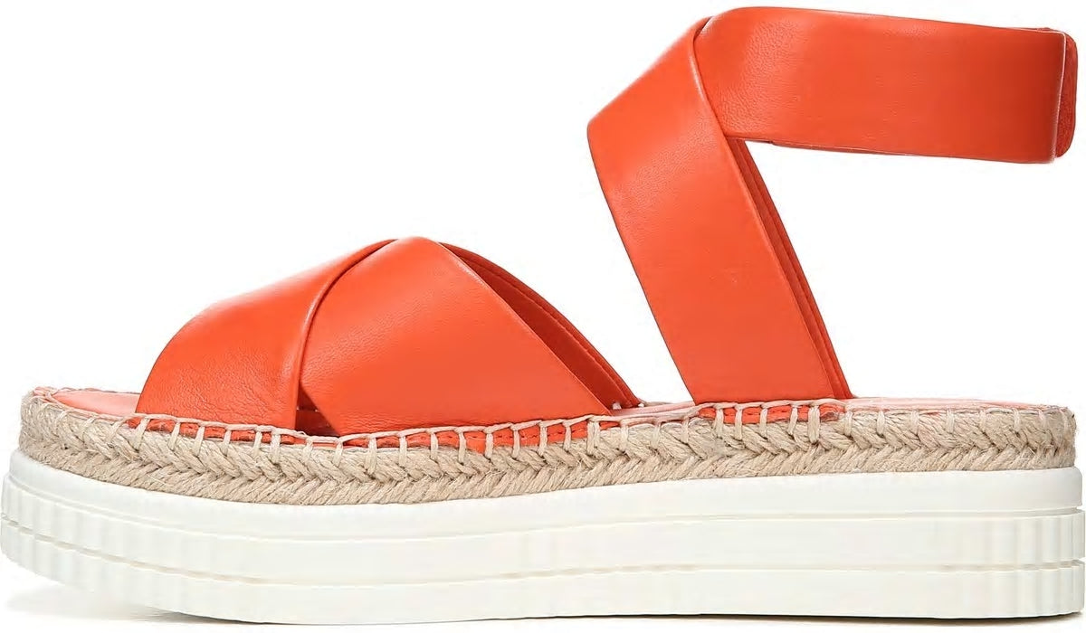 Franco Brock Platform Sandal - Tangerine Leather