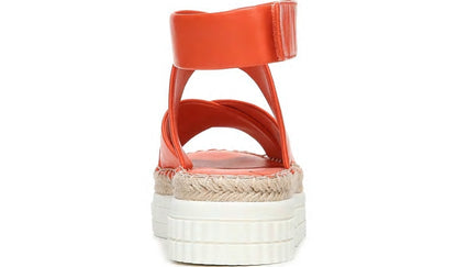 Franco Brock Platform Sandal - Tangerine Leather