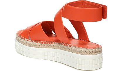 Franco Brock Platform Sandal - Tangerine Leather