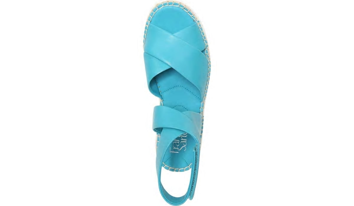 Franco Brock Platform Sandal - Teal Leather