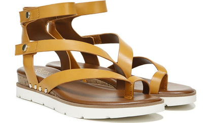 Franco Daven Gladiator Sandal - Goldenrod Faux Leather