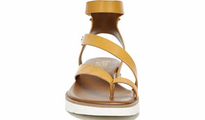 Franco Daven Gladiator Sandal - Goldenrod Faux Leather