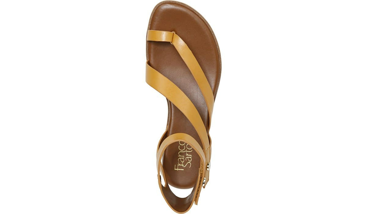 Franco Daven Gladiator Sandal - Goldenrod Faux Leather