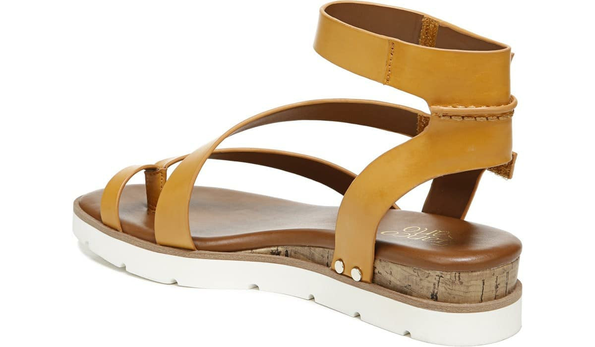 Franco Daven Gladiator Sandal - Goldenrod Faux Leather