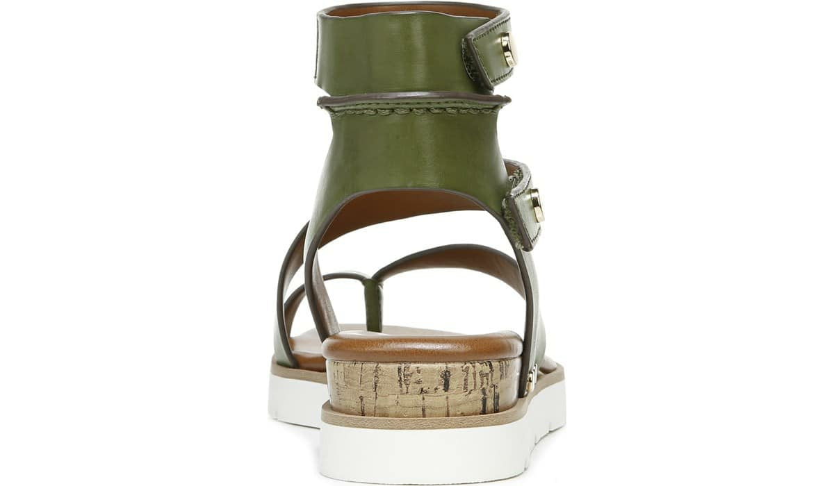 Franco Daven Gladiator Sandal - Olive Faux Leather