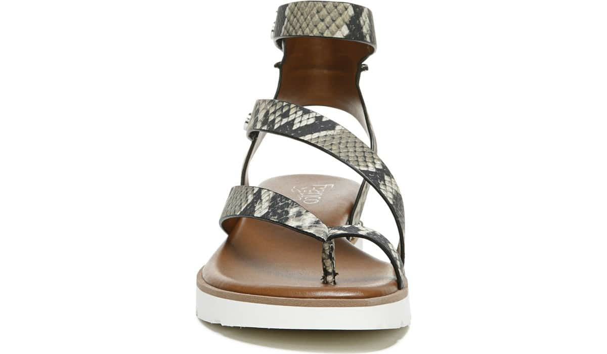 Franco Daven Gladiator Sandal - Roccia Snake Faux Leather