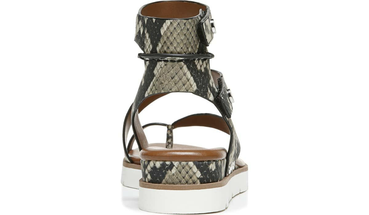 Franco Daven Gladiator Sandal - Roccia Snake Faux Leather