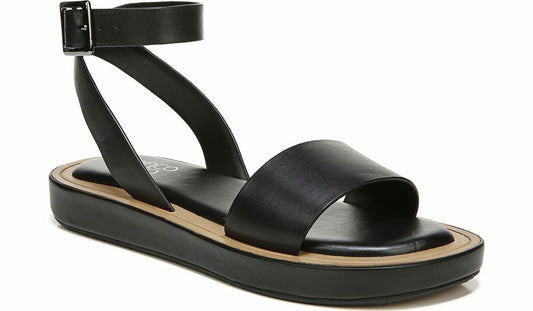 Franco Eden Platform Sandal - Black Leather