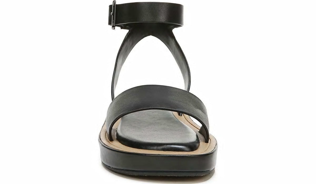 Franco Eden Platform Sandal - Black Leather