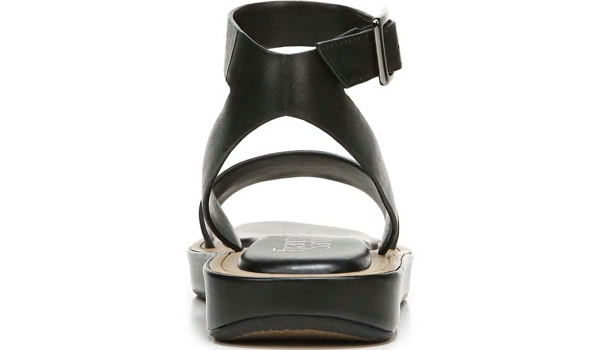 Franco Eden Platform Sandal - Black Leather