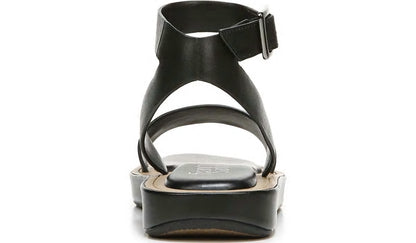 Franco Eden Platform Sandal - Black Leather