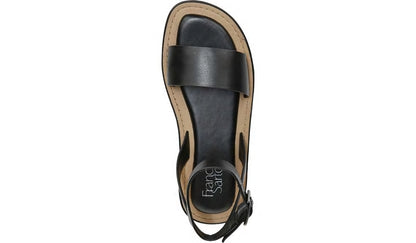 Franco Eden Platform Sandal - Black Leather