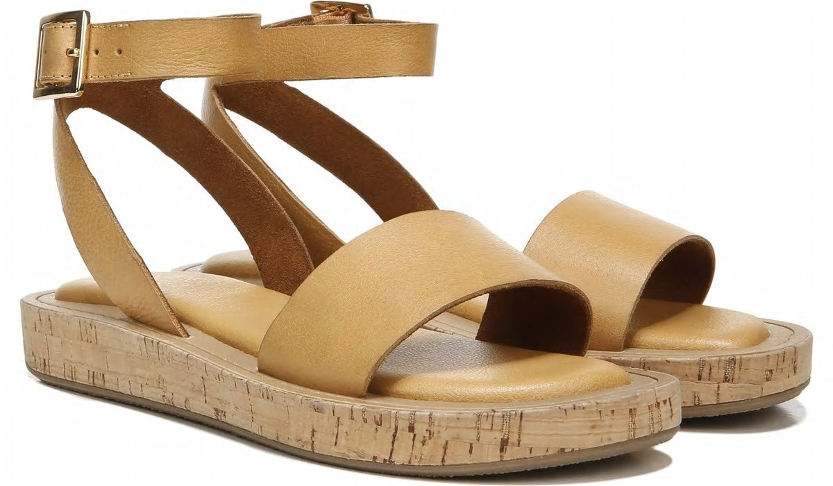 Franco Eden Platform Sandal - Camel Leather