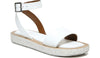 White Snake Print Faux Leather
