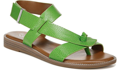 Franco Glenni Sandal - Green Apple Snake Faux Leather