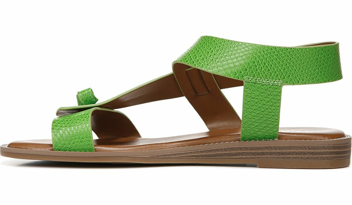 Franco Glenni Sandal - Green Apple Snake Faux Leather