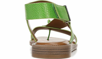 Franco Glenni Sandal - Green Apple Snake Faux Leather