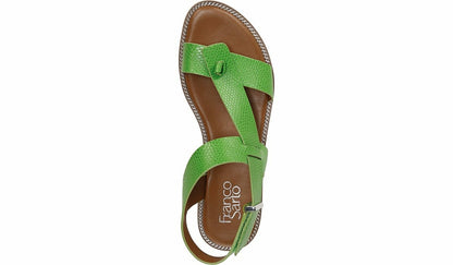 Franco Glenni Sandal - Green Apple Snake Faux Leather