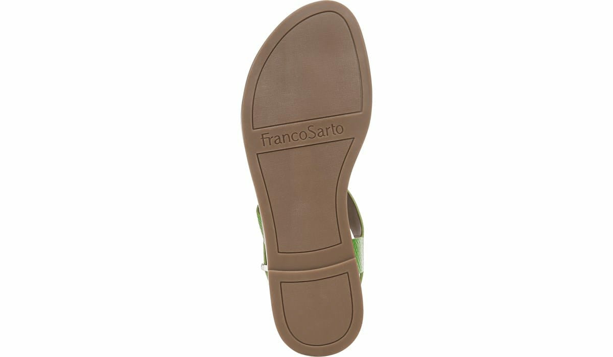 Franco Glenni Sandal - Green Apple Snake Faux Leather