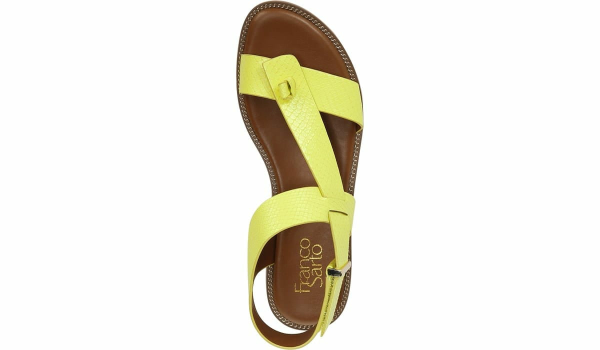Franco Glenni Sandal - Limeade Snake Faux Leather