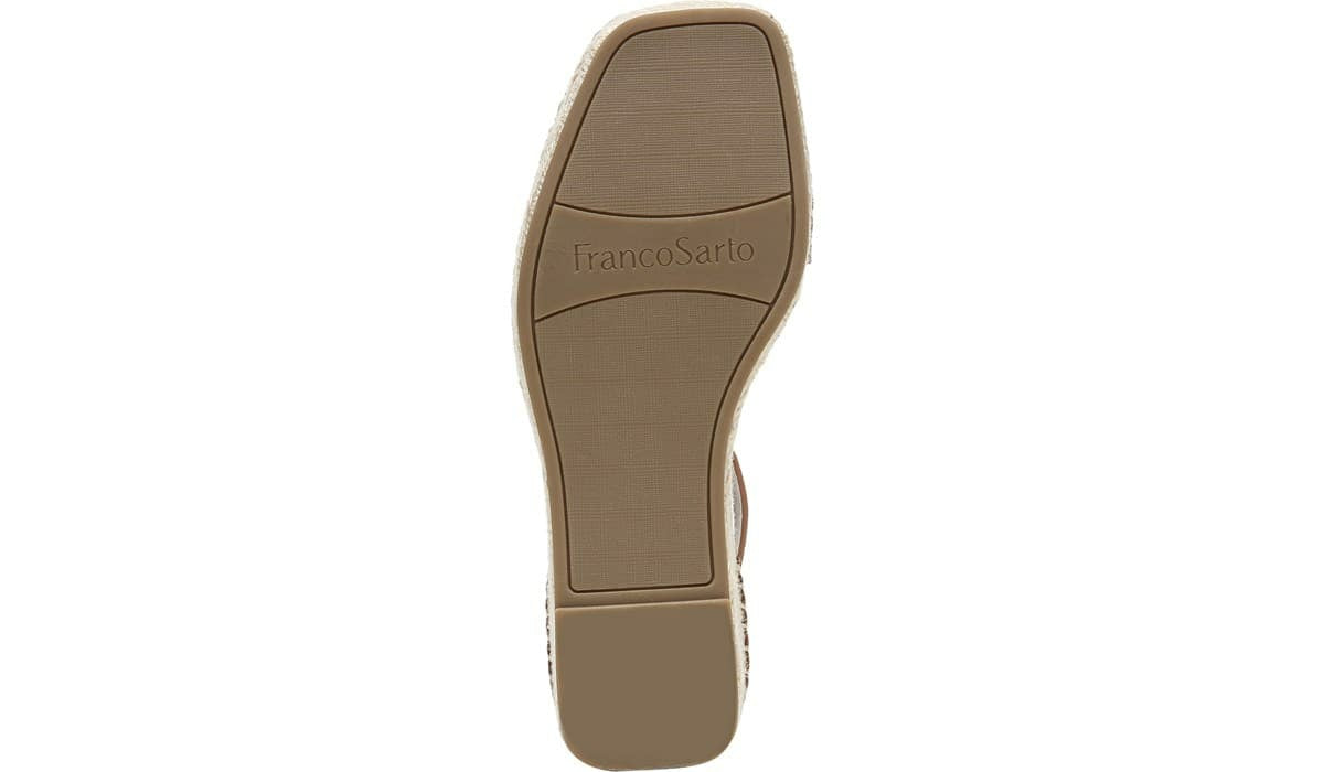 Franco Camera Espadrille Wedge Sandal - Cognac Leather