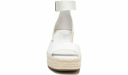 Franco Camera Espadrille Wedge Sandal - Putty Snake Print Faux Leather