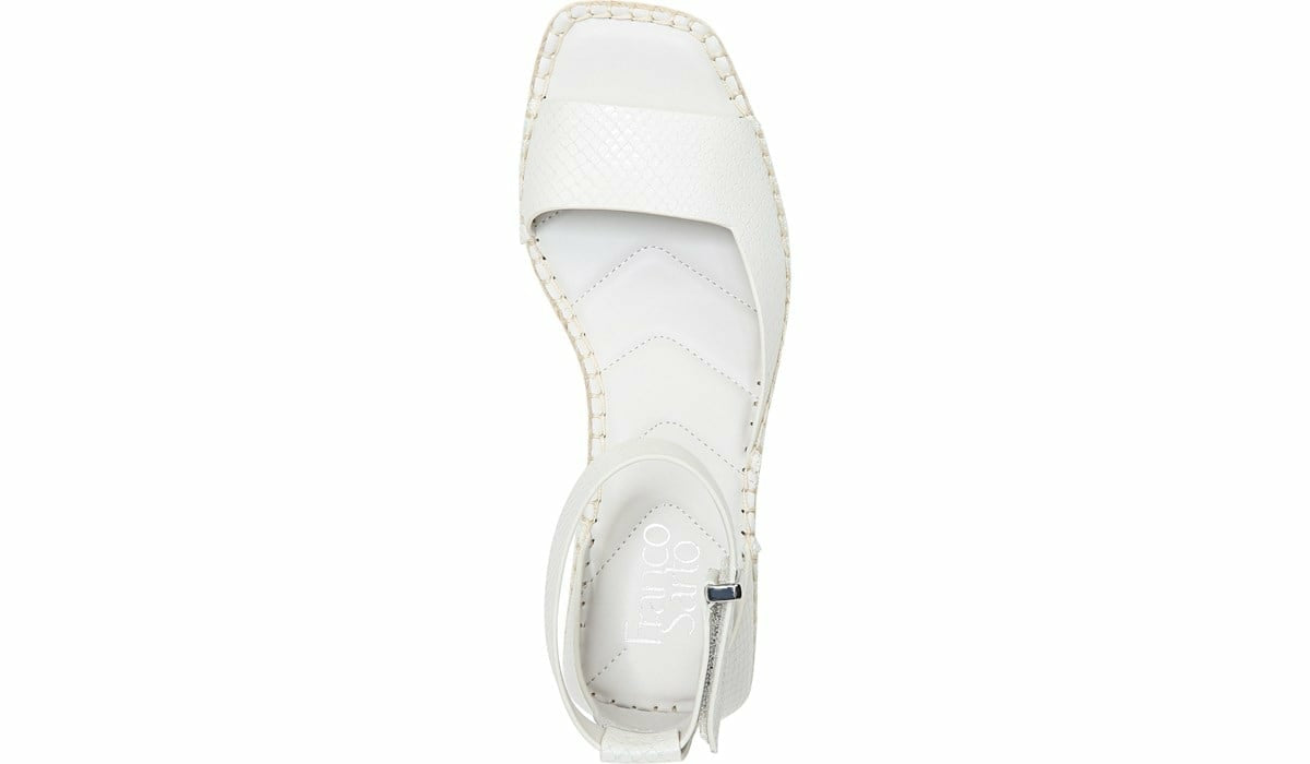 Franco Camera Espadrille Wedge Sandal - Putty Snake Print Faux Leather