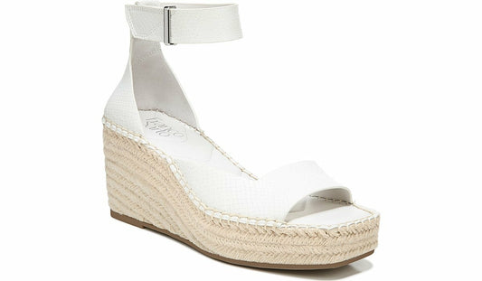 Franco Camera Espadrille Wedge Sandal - Putty Snake Print Faux Leather