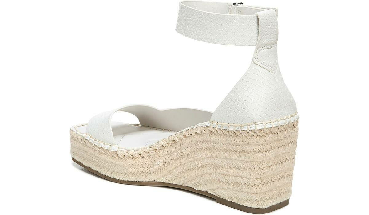 Franco Camera Espadrille Wedge Sandal - Putty Snake Print Faux Leather