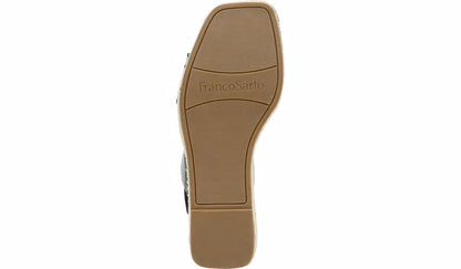 Franco Carezza Espadrille Wedge Sandal - Black Leather