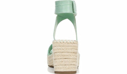 Franco Carezza Espadrille Wedge Sandal - Mint Leather