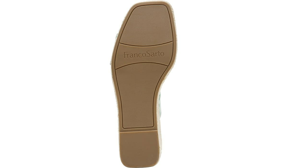 Franco Carezza Espadrille Wedge Sandal - Mint Leather
