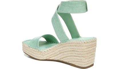 Franco Carezza Espadrille Wedge Sandal - Mint Leather