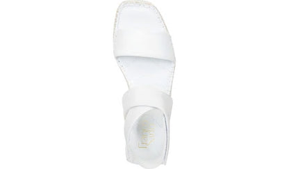 Franco Carezza Espadrille Wedge Sandal - White Leather
