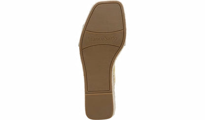 Franco Carezza Espadrille Wedge Sandal - Light Yellow Leather