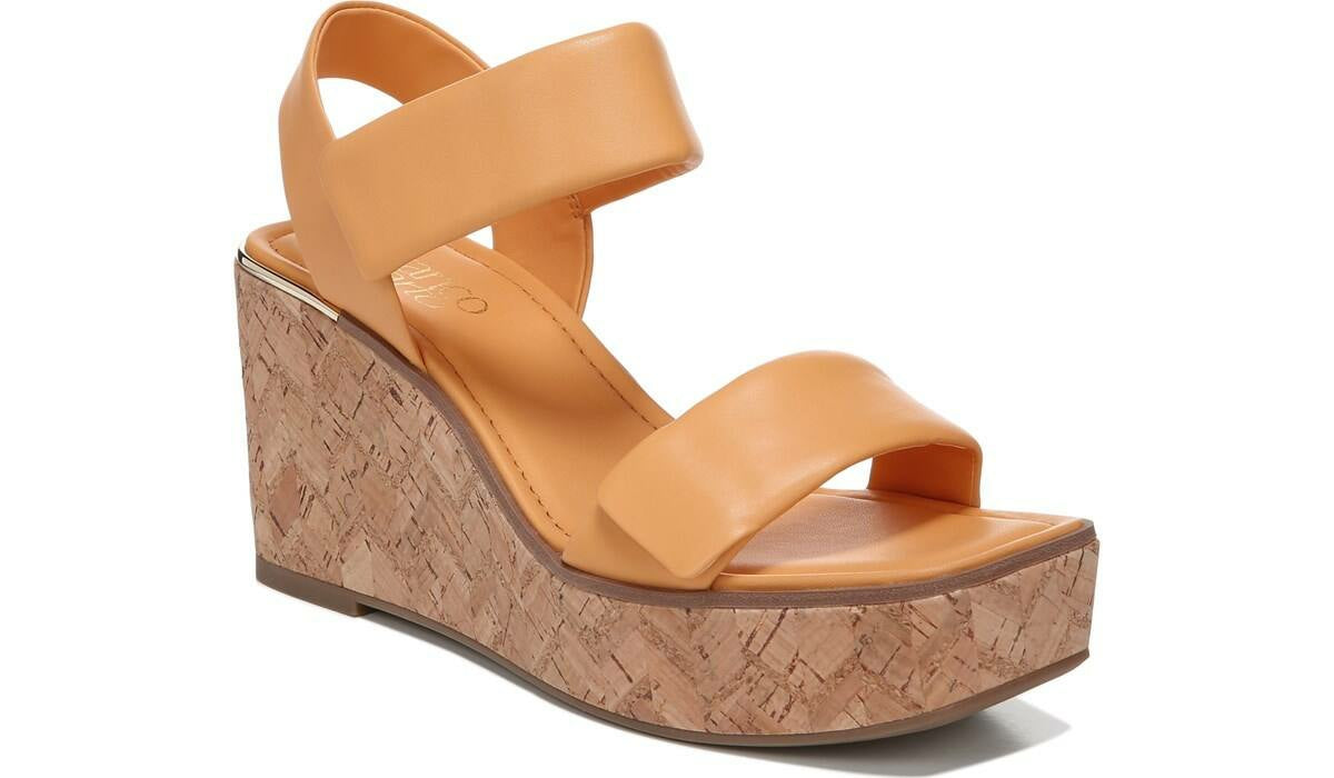 Franco Sweety Platform Wedge Sandal - Cantaloupe Leather