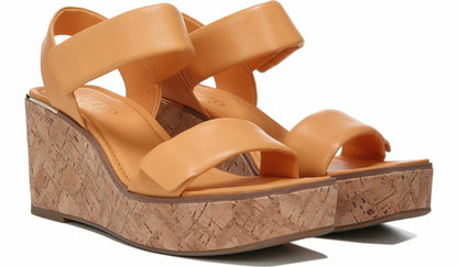 Franco Sweety Platform Wedge Sandal - Cantaloupe Leather