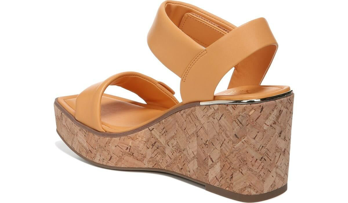 Franco Sweety Platform Wedge Sandal - Cantaloupe Leather