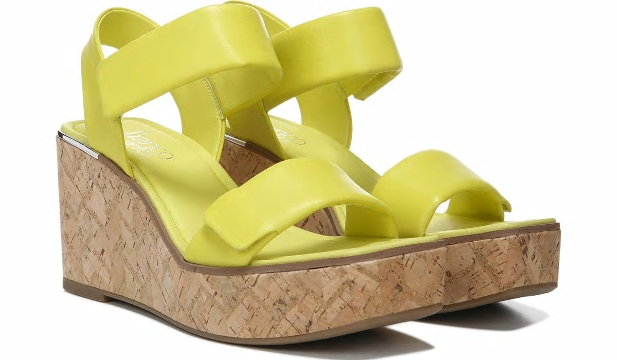 Franco Sweety Platform Wedge Sandal - Limeade Leather
